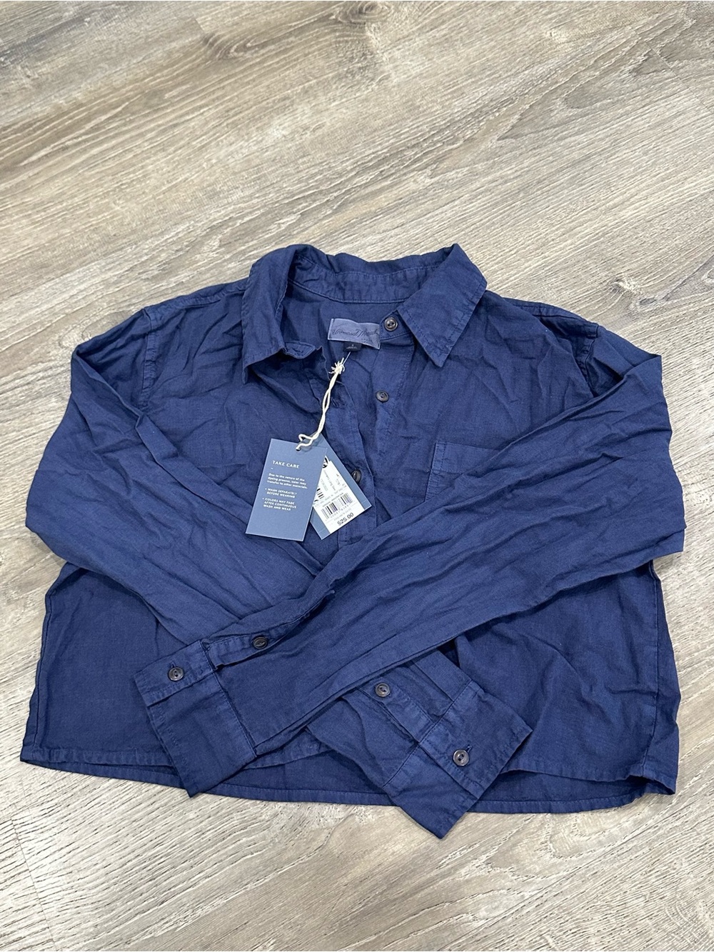 Merona Deep Navy Lightweight Button-Front Shirt Jacket